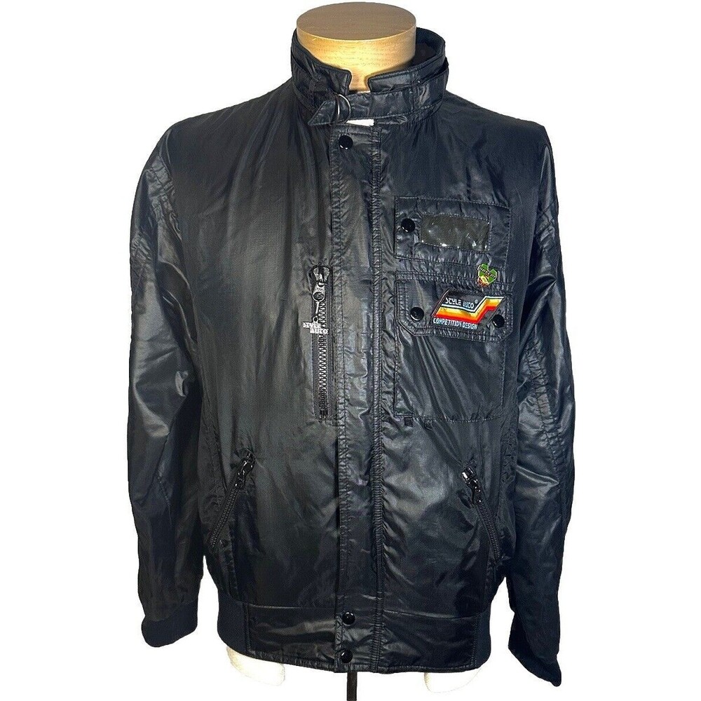 Vintage Style Auto Competition Design Racing Jacket W/ NASCAR Pin
